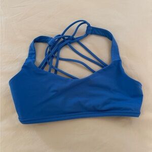 Strappy Blue lululemon bra